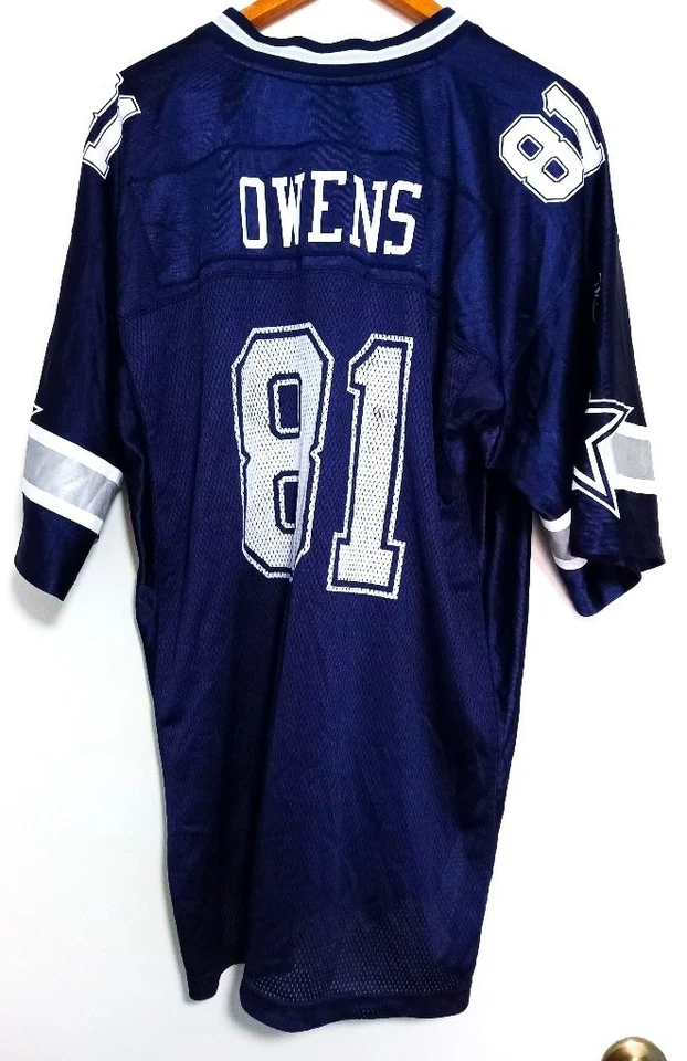 CAMISETA DALLAS COWBOYS TERELL OWENS # 81 NFL TALLA XL “ON FIELD” REEBOK Foto 2 de 4