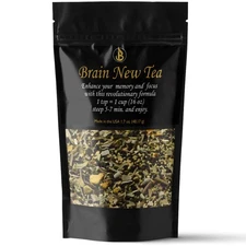 Brain New Tea - Mental Clarity, Supplements for Memory  Focus Boost, Nootropi...