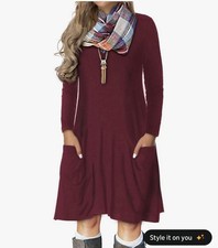 VOIANLIMO Plus Size Dress