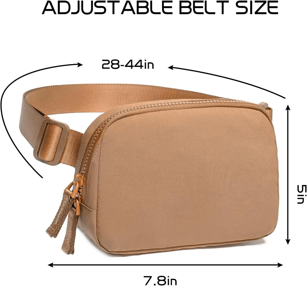Belt Bag for Women Two-Way Zipper Cross Body Fanny Pack Fashion Waist Packs Ever