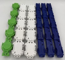 LOT OF BEYBLADE WHITE GREEN AND BLUE LAUNCHER NO RIPCORD