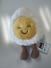 Jellycat AMUSEABLE LAUGHING BOILED EGG - Retired - Authentic - New with Tags