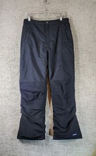 Lands End Kids Squall Insulated Iron Knee Snow Pants Youth 18 31x30 Black