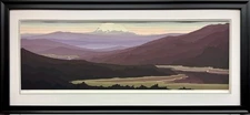 Jerry Schurr "Northwest Passage" Hand Signed & # Framed Serigraph Art Mountains