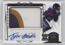 2022 Leaf Trinity Patch Auto Silver 93/99 Tyler Badie #PA-TB1 Patch Auto 13u1