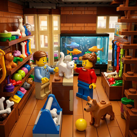 LEGO creator expert pet shop 10218 modular building townhouse retired 2032 pcs