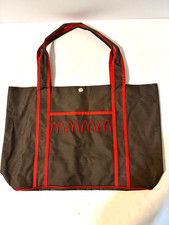 McDonald's 16" Brown w/ Red Embroidery Canvas Tote Bag- Pre-owned but Never Used