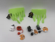 Target Glow In The Dark Slime Bottle Tumbler Sleeve 40oz w/ 4 Straw Toppers