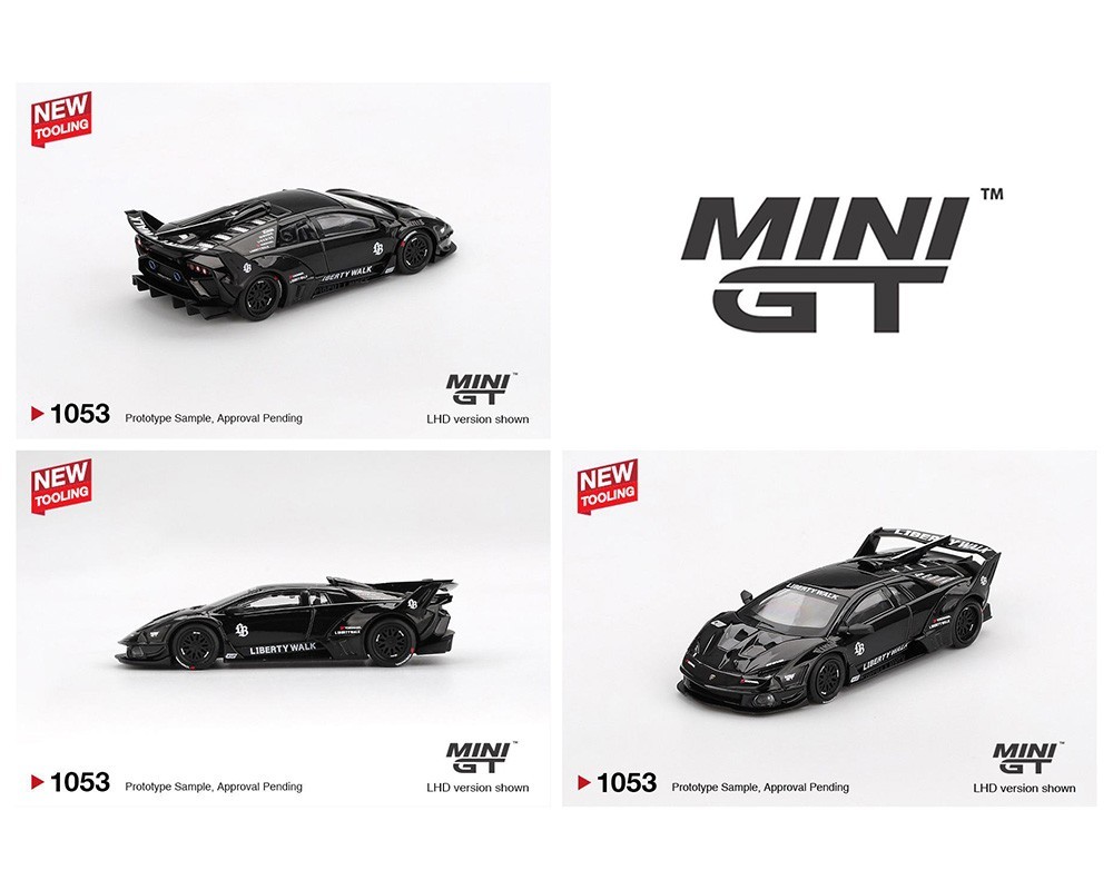Mini GT Lamborghini LB-Silhouette WORKS MURCIELAGO GT Evo Black