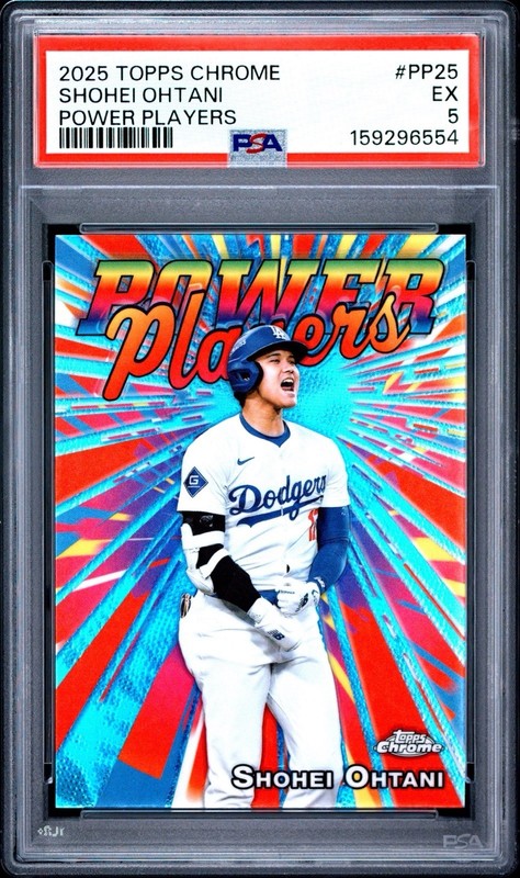 2025 Topps Chrome Shohei Ohtani Power Players PSA 5 #PP-25