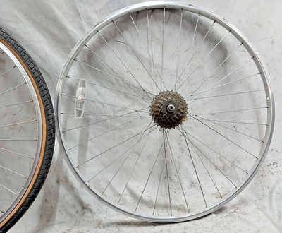 Araya PX-45 700c Road Bike Wheel Set Joytech Hyperglide Silver 130