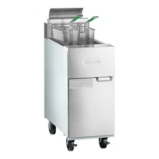 Dean by Frymaster Open Pot Natural Gas Floor Fryer 40 lb. - 100,000 BTU