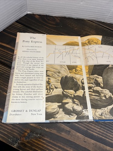 Vintage THE PONY EXPRESS by Gaylord DuBois illustrated by Sydney Fletcher 1944 G - Picture 4 of 6