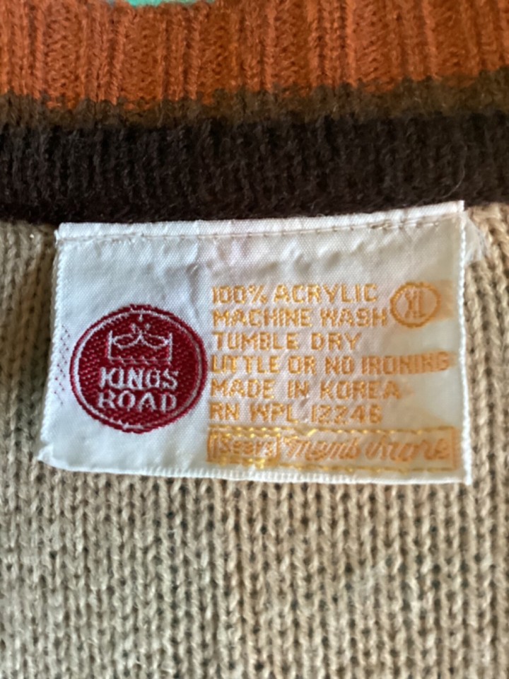 Vintage Original 1950s/60s Dead Stock Sleeveless ‘Kings Road’ Jumper 40