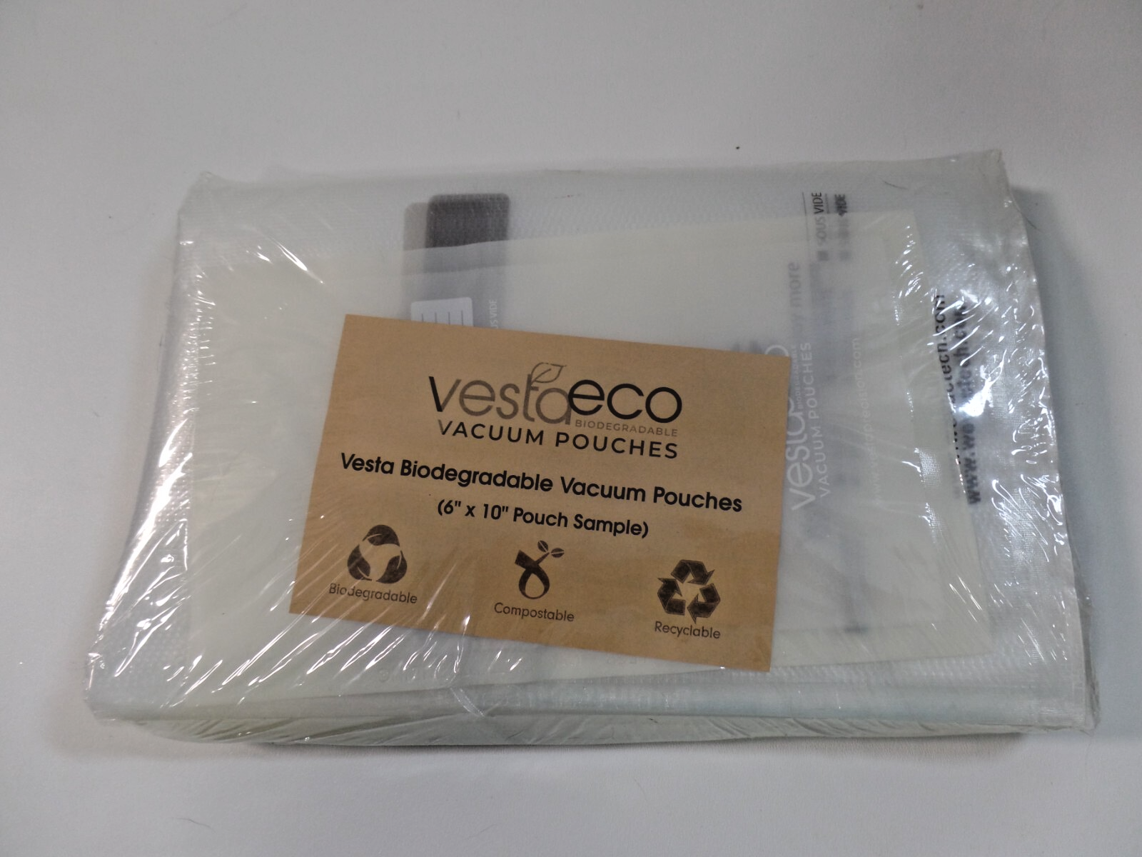 8x12 Inch Biodegradable Vacuum Sealer Bags 100 Pack Magic Food Storage