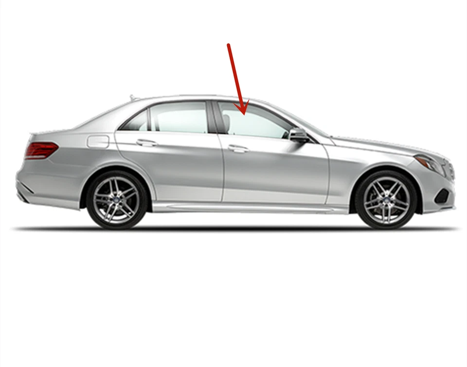 Fit Mercedes Benz E250 E350 E400 E550 E63 4-Dr Passenger Front Door Window Glass Foto 3 de 4