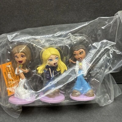 MGA NEW Bakery Crafts 2004 Bratz Dolls PVC Figure Cake Toppers Collectibles Lot Of 3