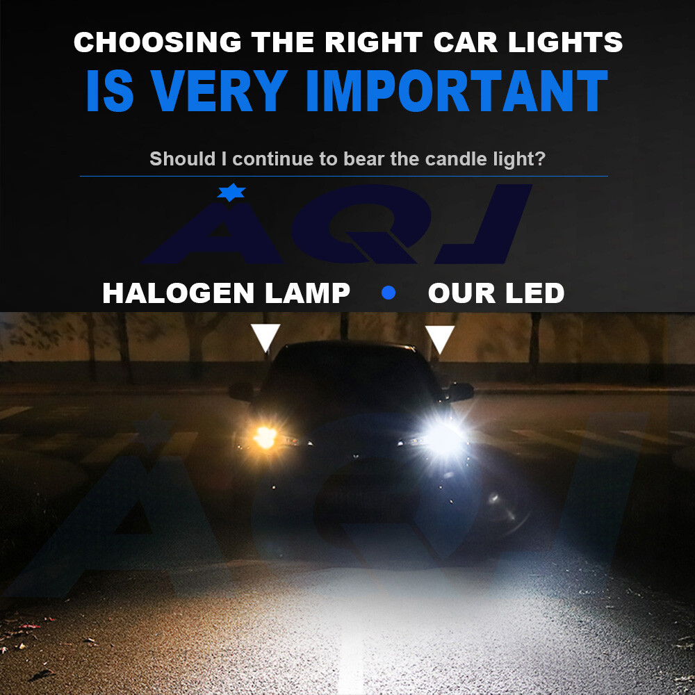 H4 9003 LED Headlight Bulbs Conversion Kit Hi/Low Dual Beam for Car & Motorcycle