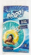 H2O Go! Inflatable Childs Glitter Swim Ring 31.5" x 31.5" x 7.5 NEW IN PACKAGE!!