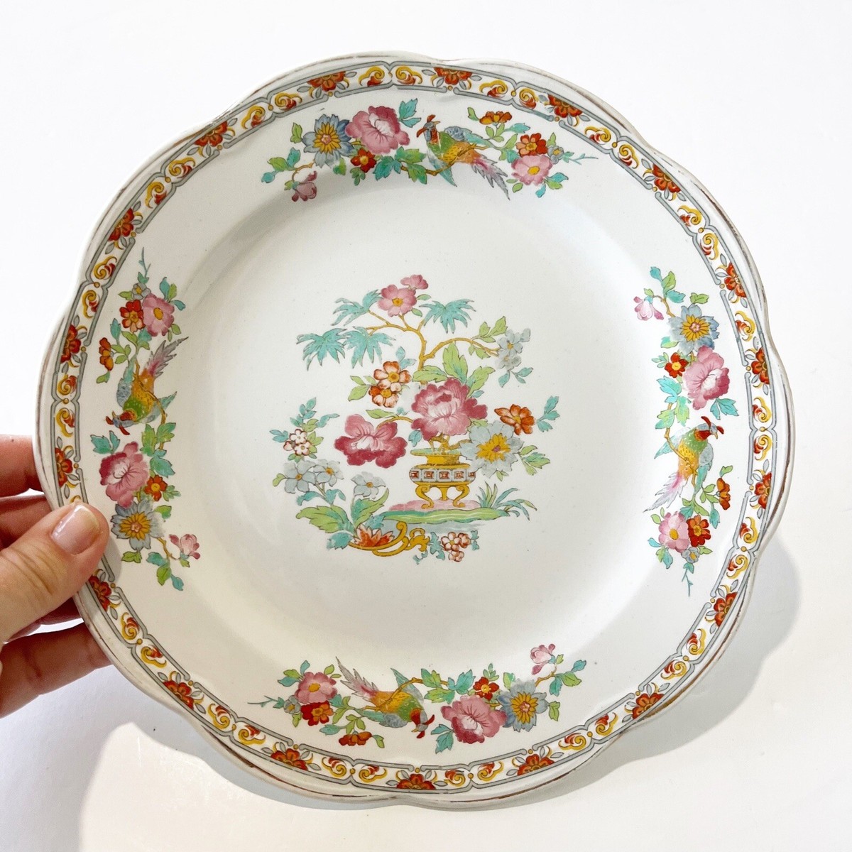 Losol Ware by Keeling & Co LTD Burslem Antique Plant Floral
