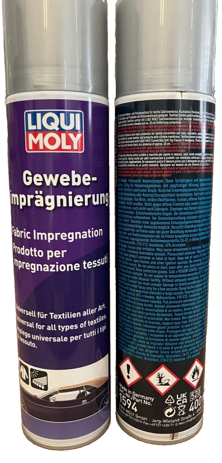 2x Liqui Moly 1594 Gewebe Imprägnierung 400ml Spray - Image 3