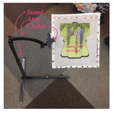 Needlework System 4 Standard Floor Stitching Stand with Arm & Frame Clamp