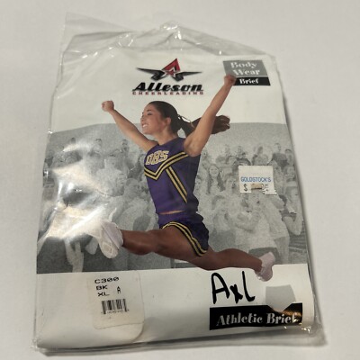 New Alleson Black Adult XL Cheerleading Athletic Brief