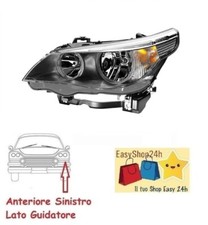 FARO FANALE PROIETTORE ANTERIORE SX PER BMW SERIE 5 E60 E61 2003 2007 SINISTRO