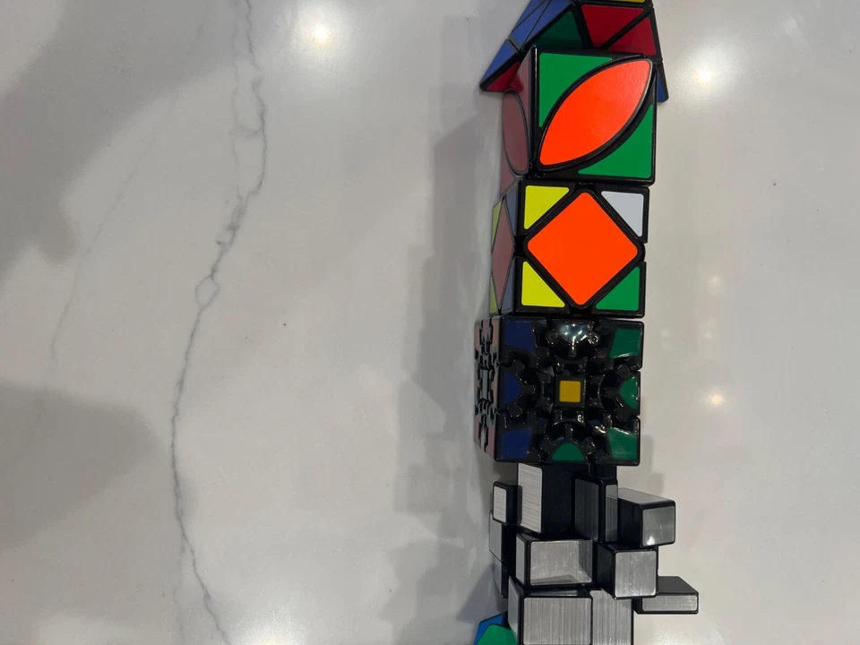 12 rubix/or speed cube, 2x2, 3x3,4x4,5x5 ect. Other unique and fun shaped cubes - Image 3 of 4