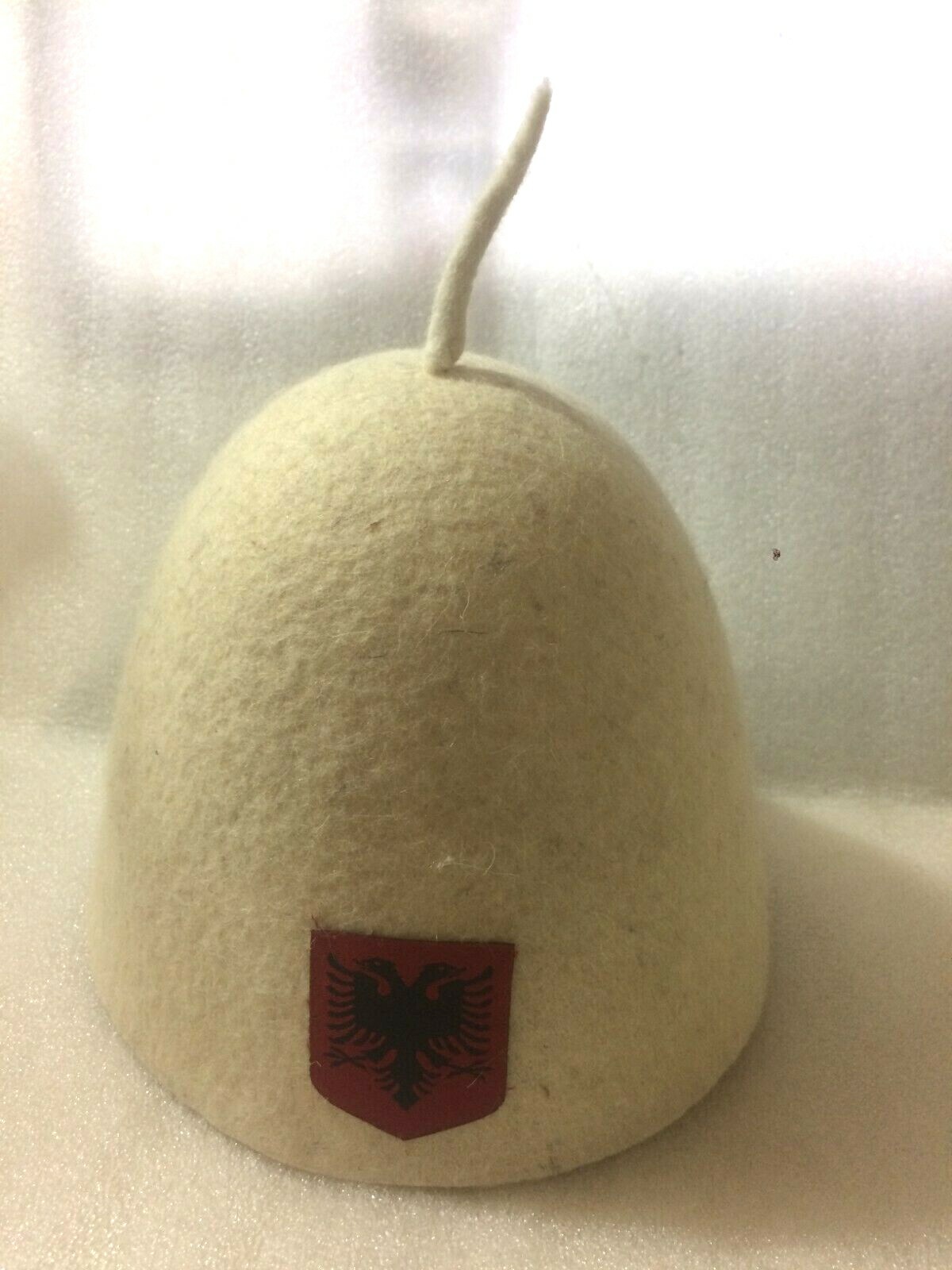 ALBANIA TRADITIONAL WOOL HAT FOLK QELESHE PLIS HANDMADE WOOL EAGLE - Foto 2