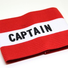 Captains Armband for Football, Rugby, Hockey. Adult Senior  Sizes