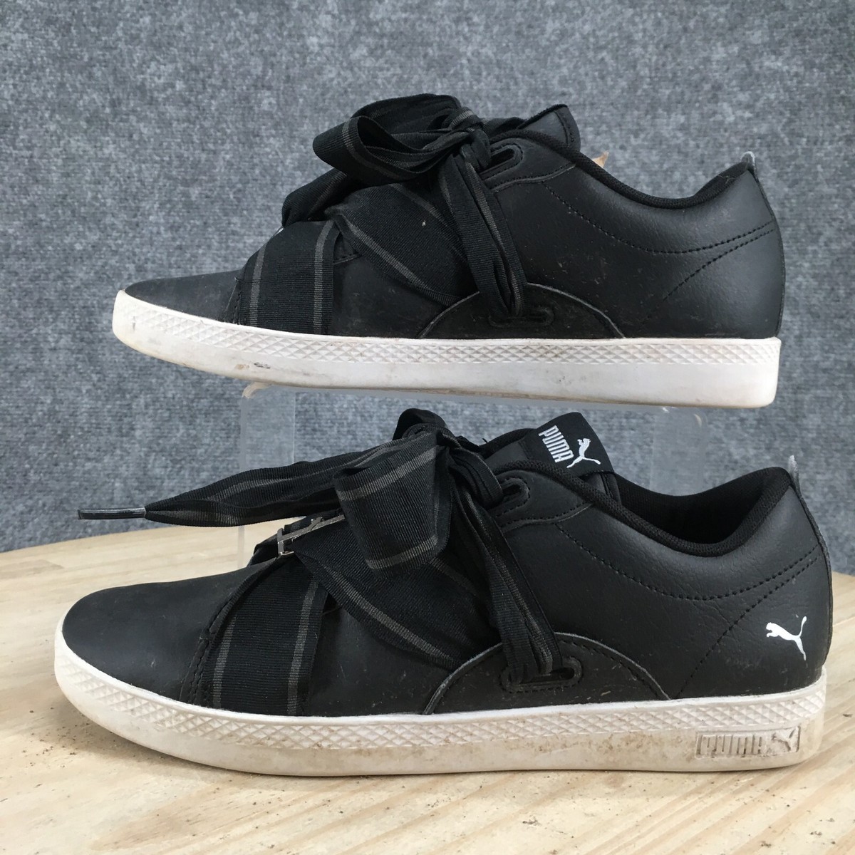 Puma Shoes Womens 8.5 Smash Trainers Sneakers 368081-01