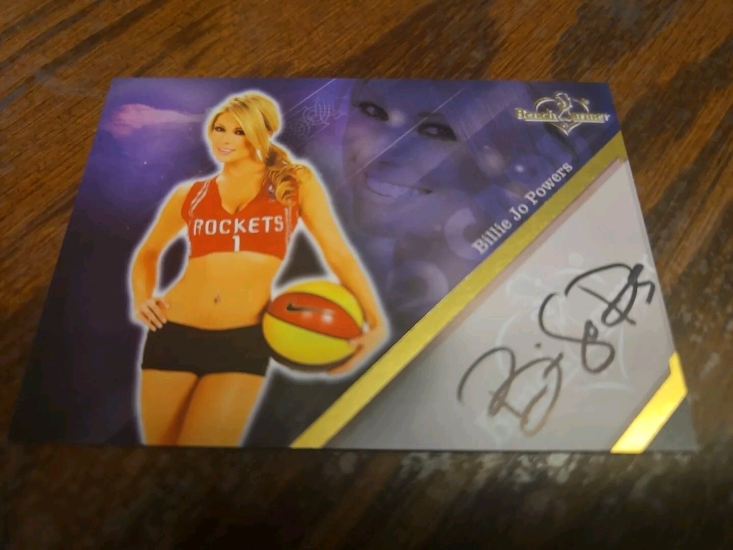 2013 Benchwarmer Hobby Billie Jo Powers Autograph Gold Foil Card Auto Playboy