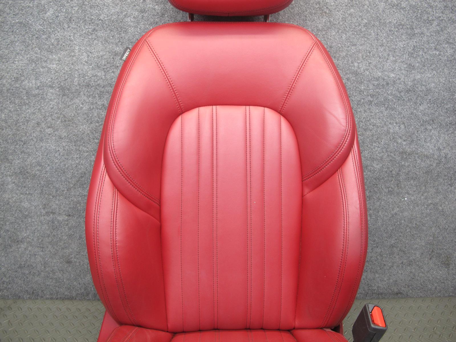 2017-2020 MASERATI LEVANTE M161 FRONT & REAR LEFT & RIGHT LEATHER SEAT SET RED