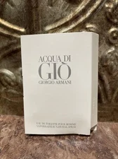 Acqua Di Gio Giorgio Armani 0.05oz 1.5 ml Sample Eau de Toilette Cologne Perfume