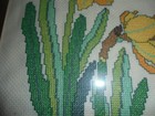 Vintage Daffodil needlepoint? 1994 Nicely framed — photo 8