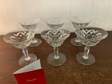 6 Champagne Glasses Model  In Baccarat Crystal Price Per Unit 