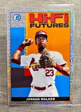 2022 Bowman Baseball Jordan Walker Hi-Fi Futures Chrome Mojo St. Louis Cardinals