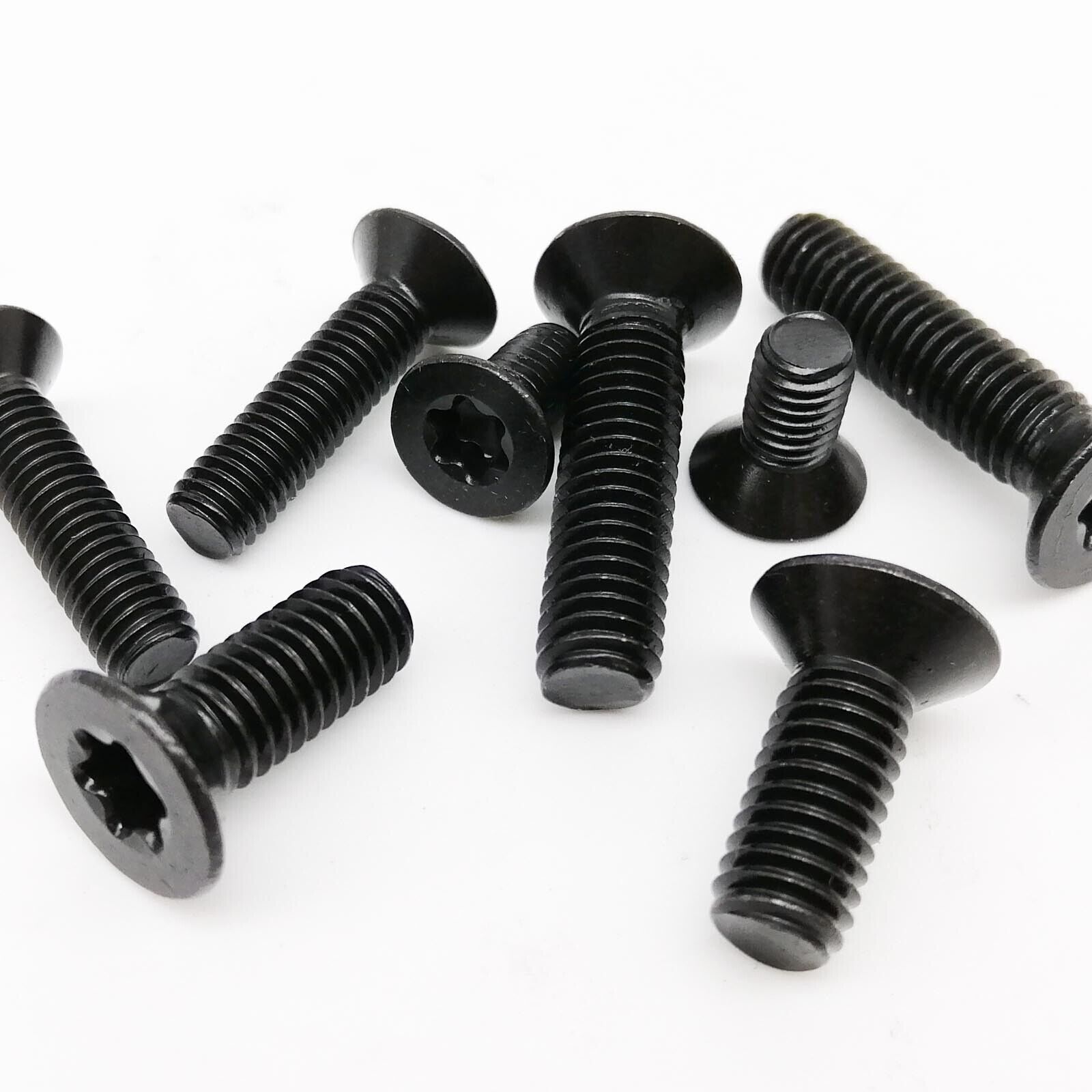 10pcs M6x20mm Black Torx Flat Head Countersunk Screws
