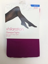 NWT M/T Xhilaration Opaque Tights Front/Back 2 Color Purple/Pink Tights