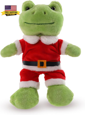 Green Frog Plush,9'' Soft Frog Stuffed Animal Plush Toy, Kawaii Plush Doll, Cute