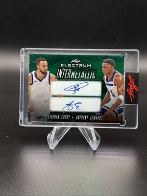 2024 Leaf Electrum Intermettallic Steph Curry Anthony Edwards Dual Auto /5 SSP