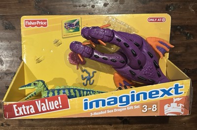 Imaginext 3-Headed Dragon Gift Set (missing orange octopus) 