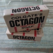 Vintage Colgate Octagon All-Purpose Soap 7 oz Bar New Sealed. New lot of 2