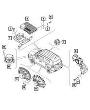 Genuine Mopar Rear Door Module Right 68504260AA