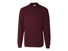 Clique by Cutter & Buck Imatra Maroon Men's Jersey Knit 1/2 Zip Sweater SZ: 5XL
