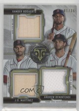 2020 Topps Triple Threads Relic Combos 1/36 JD Martinez Andrew Benintendi 0g27