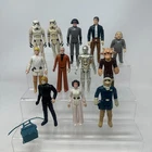 Vintagw Star Wars Lot Figures Stormtrooper Obi Wan Luke More Set of 12 READ