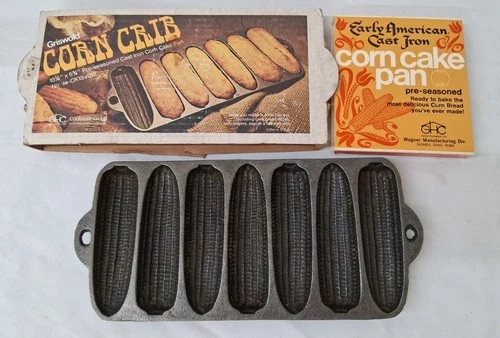 Cookware Group Griswold Corn Crib Cast Iron Corn Cake Pan