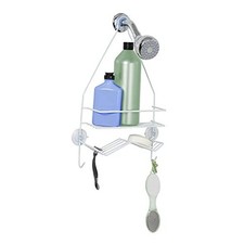 Rust Resistant Hanging Shower Caddy, Over the 1 Shelf and Soap Dish Wide